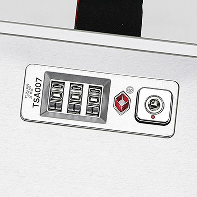 【スーツケース】LDUVIN アルミニウム フロントオープン TSAダイヤルファスナーロックの細部画像 180日間品質保証